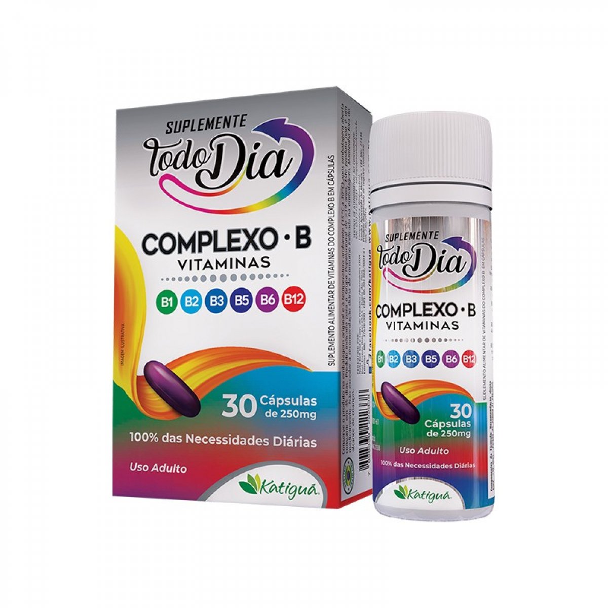 STD Polivitamínico Complexo B – Katiguá – 30 Cápsulas – 250mg ...