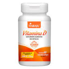 Vitamina D – Tiaraju – 60 Cápsulas – 2000 UI