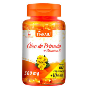 Óleo de Prímula + Vitamina E – Tiaraju – 60 Cápsulas + 10 Grátis x 500 mg